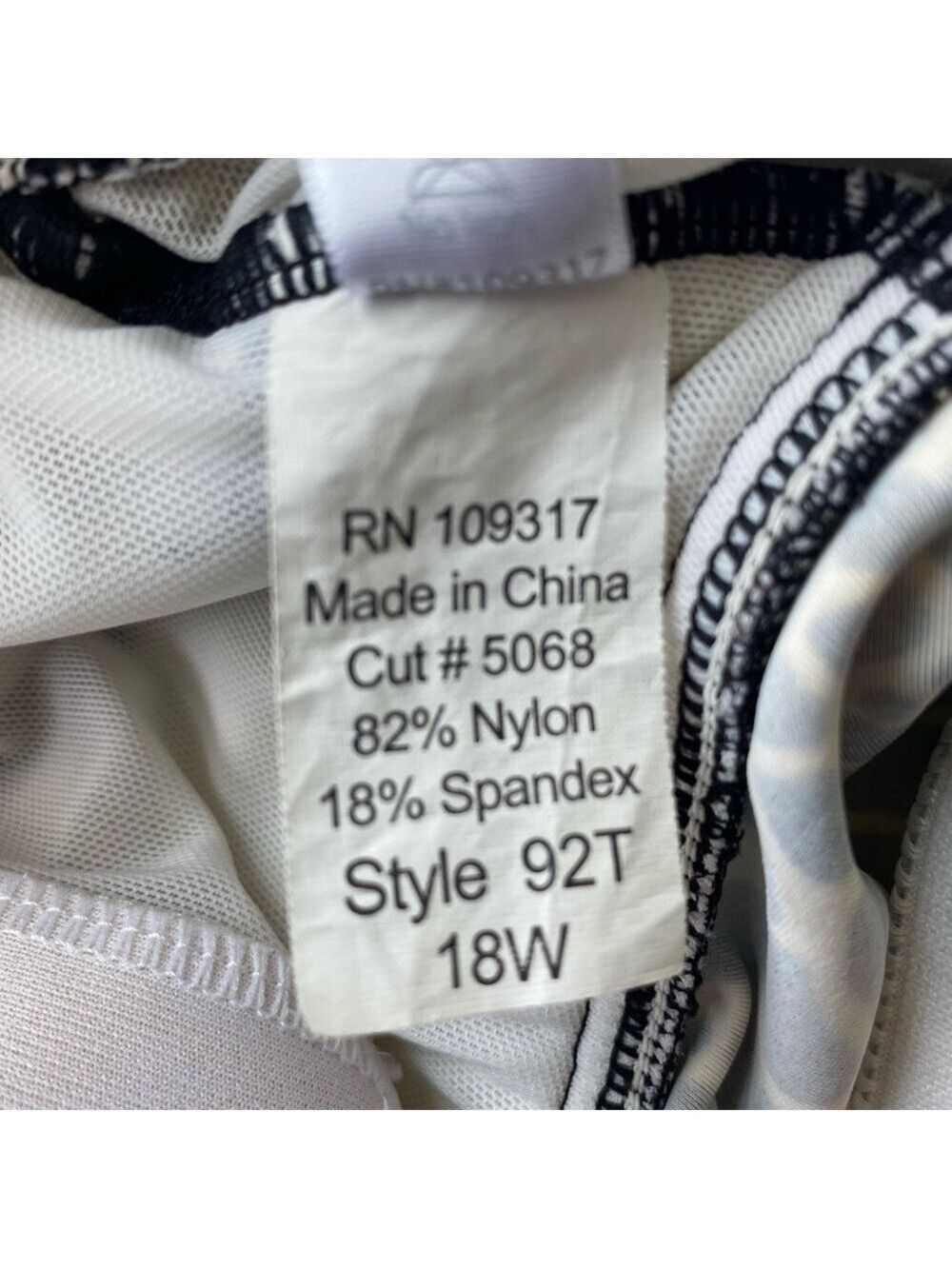 Sunsets Plus Size Swim Top 18W - Picture 3 of 5